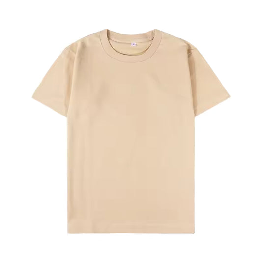 Men T-shirt Pure Cotton Solid Color 0--neck T-shirt Corporate Group Clothing