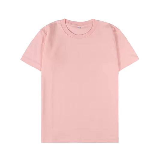 Men T-shirt Pure Cotton Solid Color 0--neck T-shirt Corporate Group Clothing